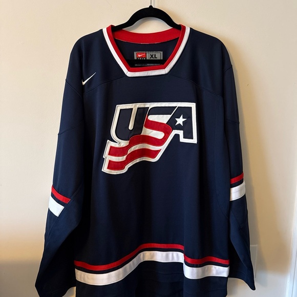 Nike Other - Nike Navy and Red USA Jersey